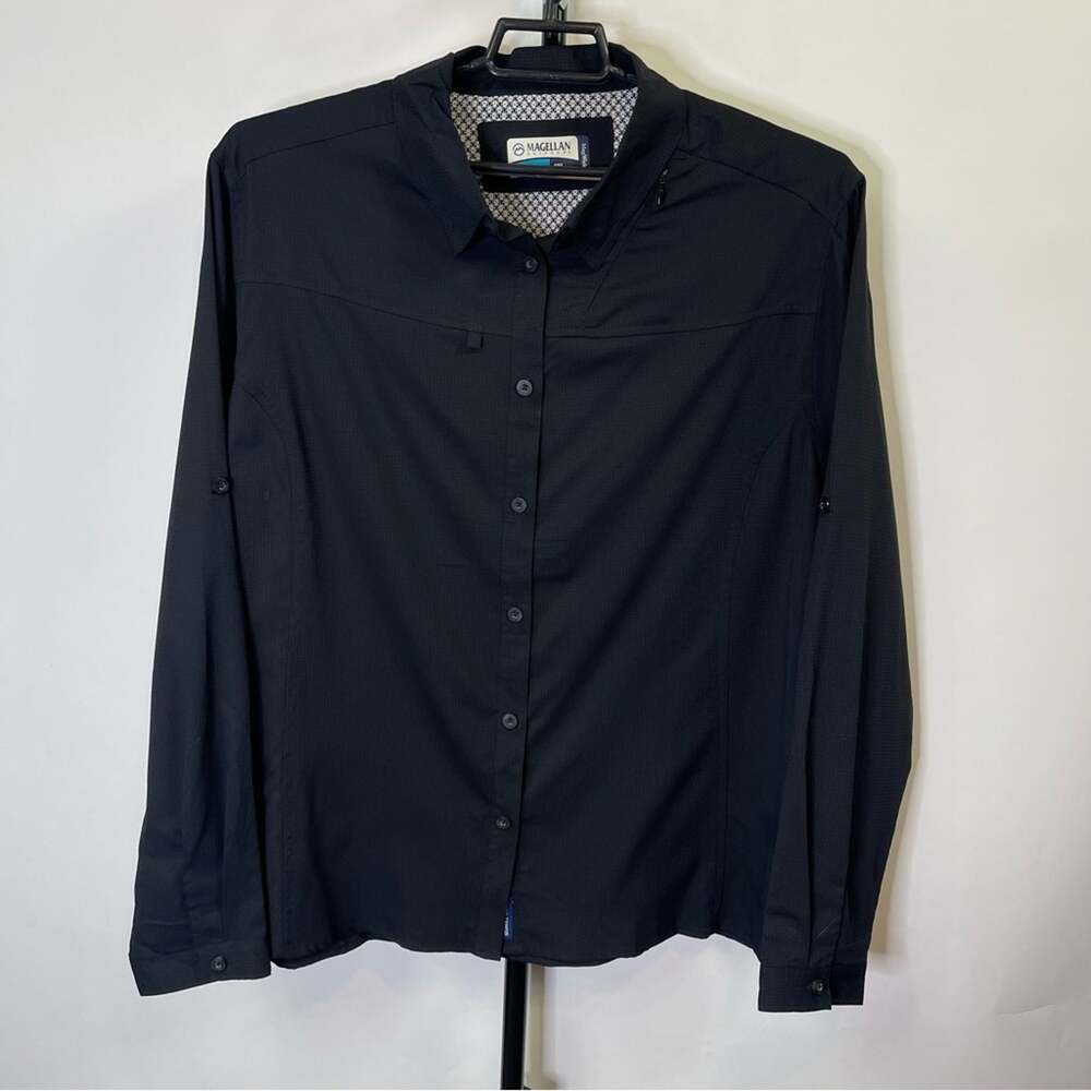 NEW Magellan Outdoors Fish Gear Black Long Sleeve Shirt Size 2XL Men’s